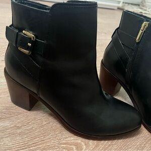 Sam Edelman "Morris" Ankle Black Leather Boots Size 7M